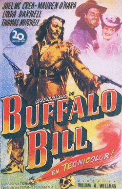 Cartel de Las aventuras de Buffalo Bill