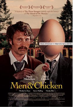 Cartel de Men And Chicken