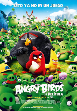 Cartel de Angry Birds. La película