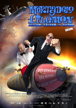 Cartel de Mortadelo y Filemón: Misión salvar la Tierra