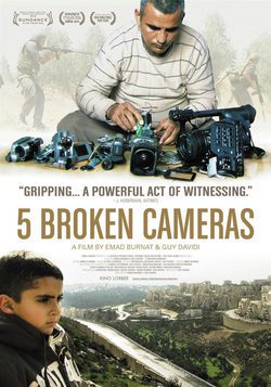 Cartel de 5 Broken Cameras