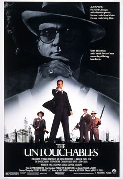 Cartel de Los intocables de Eliot Ness