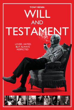 Cartel de Will and Testament - Tony Benn