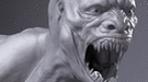 Aparecen varios concept arts de híbridos entre dinosaurio y humano que iban a aparecer en Jurassic Park 4