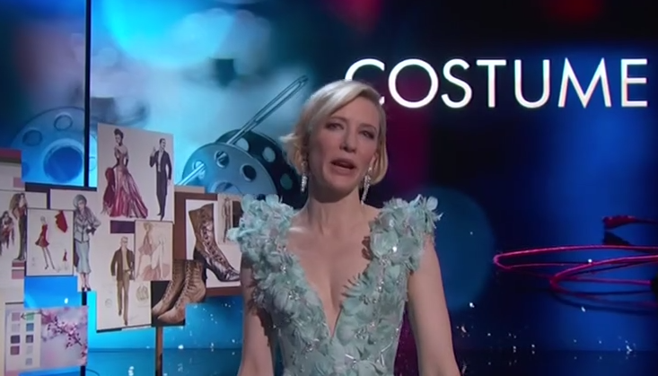 Cate Blanchett presenta Mejor Vestuario