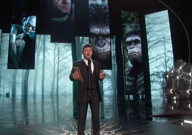 Andy Serkis presenta Mejor Efectos Especiales