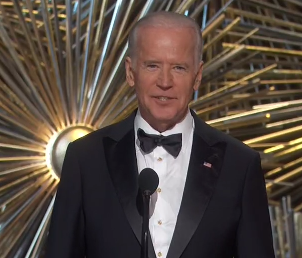 Joe Biden en la Gala de los Oscars 2016