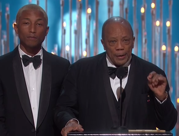Quincy Jones y Pharrell Williams presentan Mejor Banda Sonora