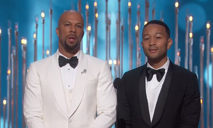 John Legend y Common presentan el Oscar a Mejor Canción Original