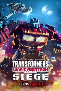 Cartel de Transformers: Trilogía de la guerra por Cybertron