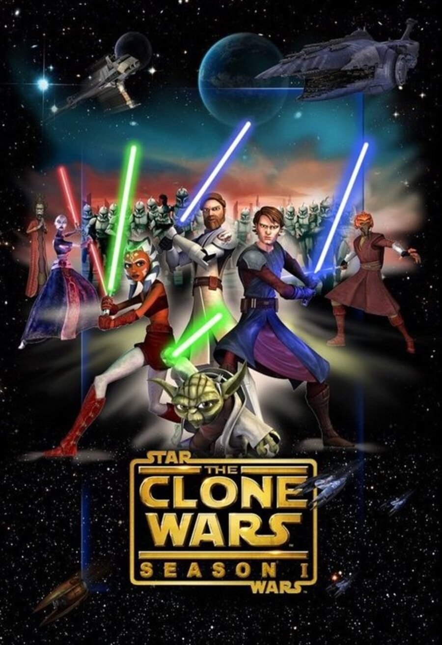 Cartel de Star Wars: Las Guerras Clon - Temporada 1