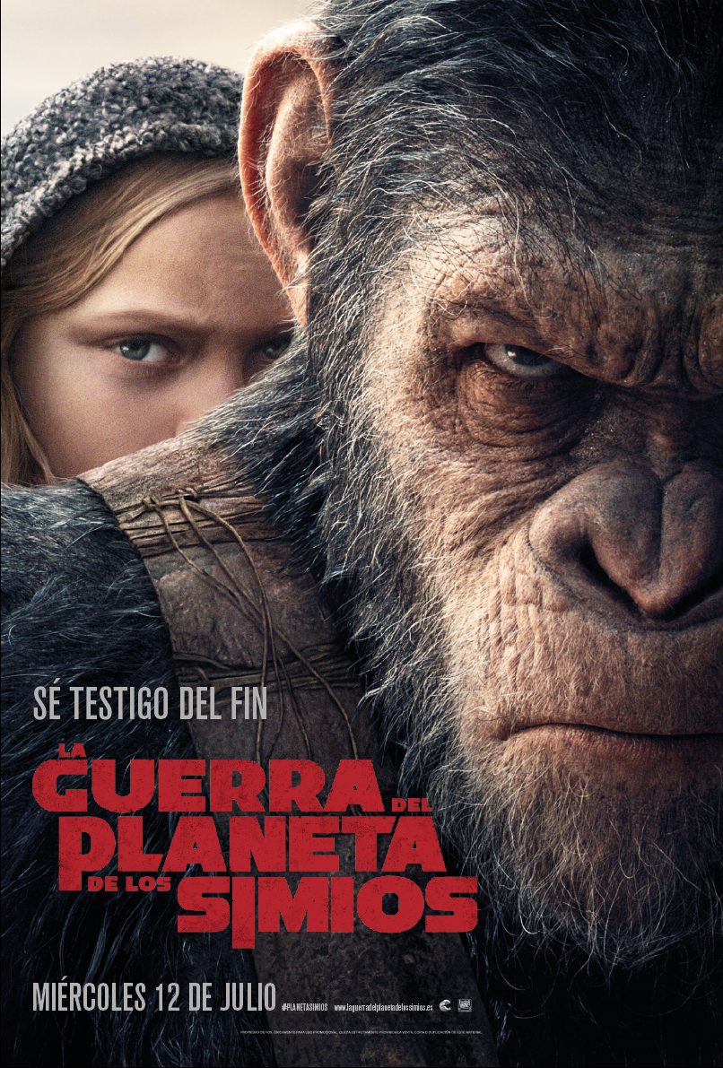 Cartel de La guerra del planeta de los simios - España