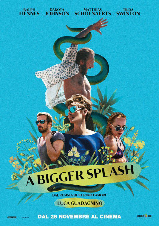 Cartel de Cegados por el sol - 'A Bigger Splash' póster Italia