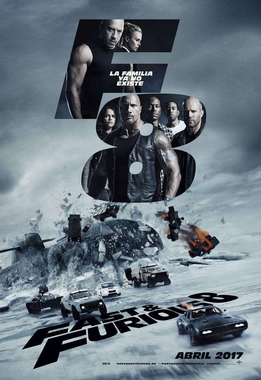 Cartel de Fast & Furious 8 - España