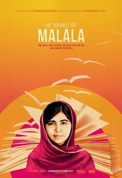 Cartel de Él me llamó Malala