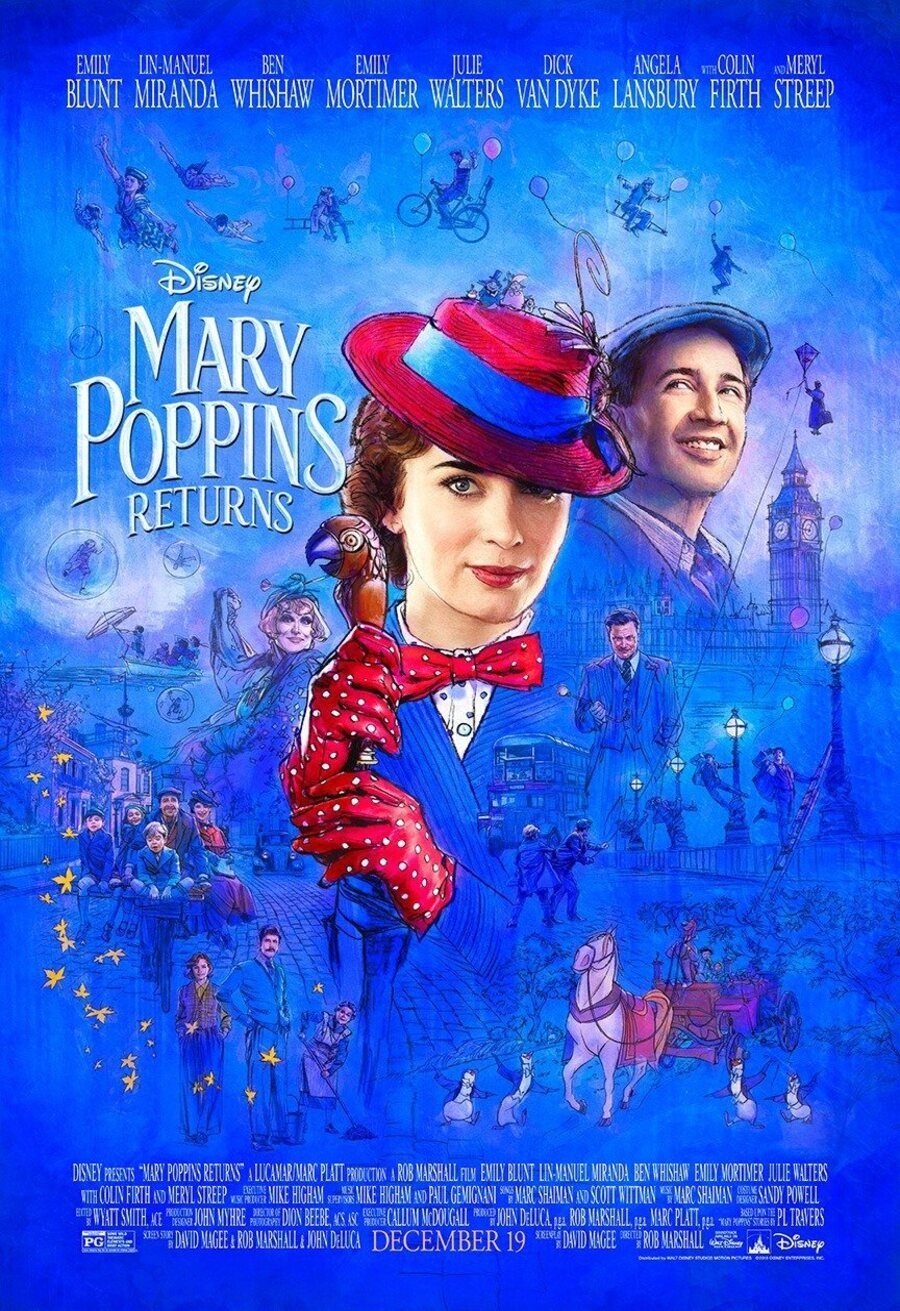 Cartel Póster EEUU de 'El regreso de Mary Poppins'