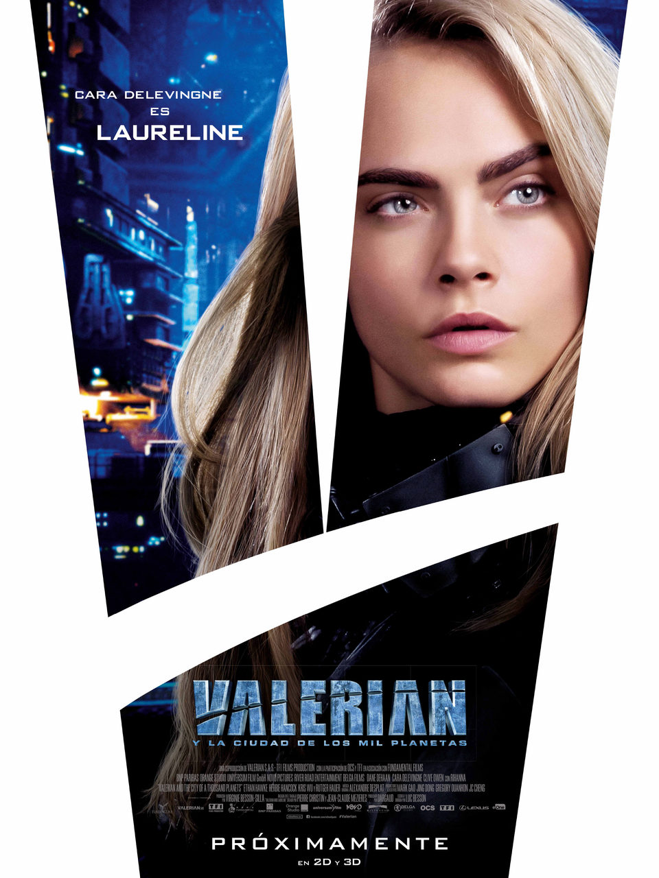 Cartel de Valerian y la ciudad de los mil planetas - Laureline