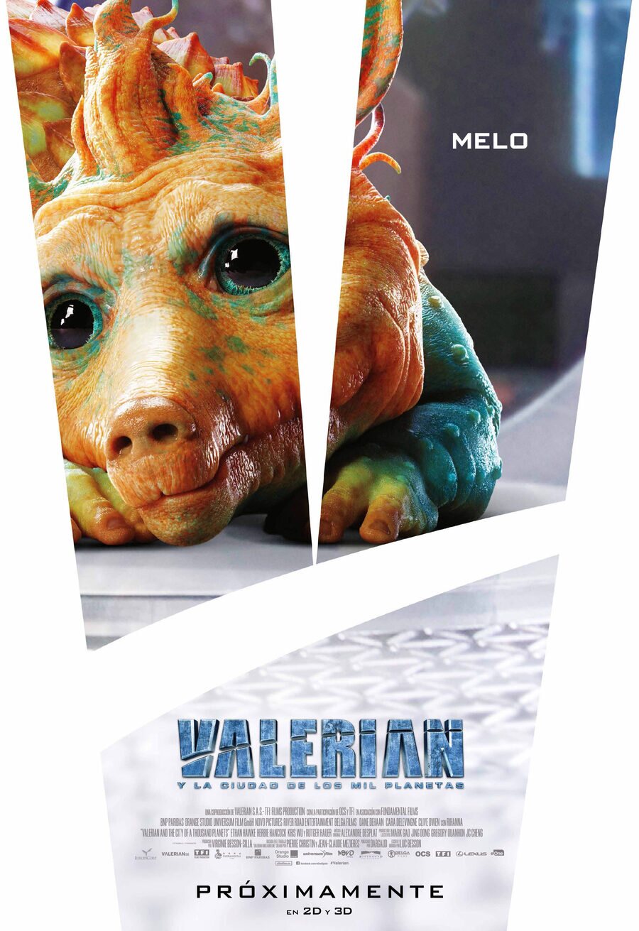Cartel de Valerian y la ciudad de los mil planetas - Melo