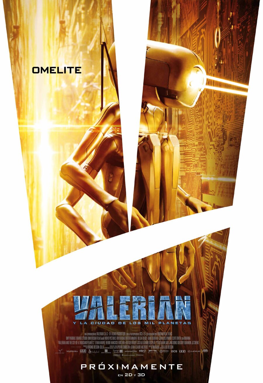 Cartel de Valerian y la ciudad de los mil planetas - Omelite