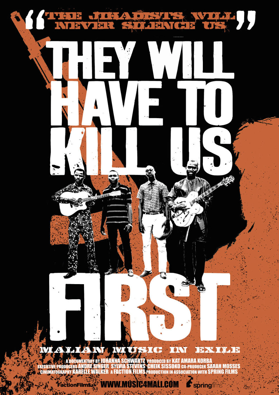 Cartel de They Will Have to Kill Us First - Reino Unido