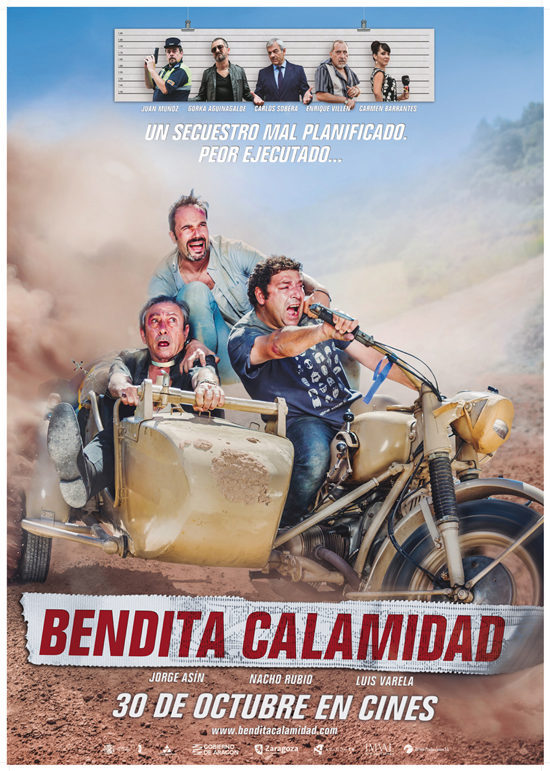 Cartel de Bendita calamidad - España