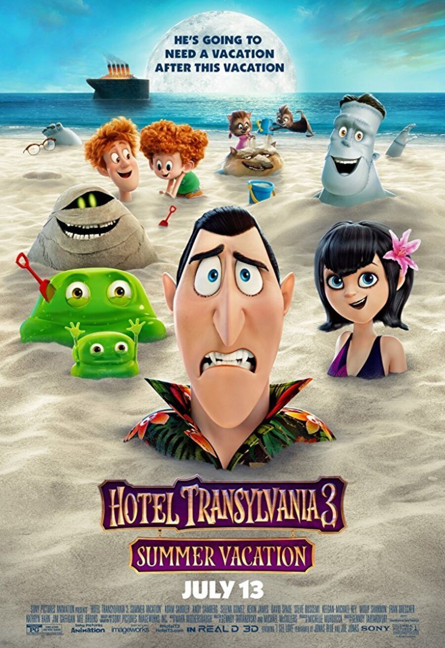 Cartel de Hotel Transilvania 3: Unas vacaciones monstruosas - Cartel EEUU