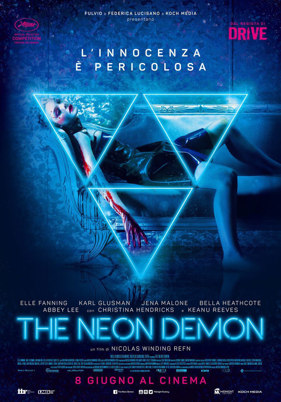 Cartel Italia de 'The Neon Demon'