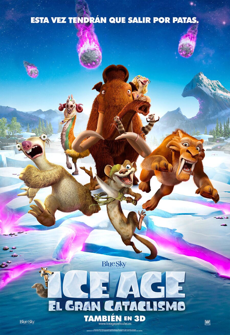 Cartel España de 'Ice Age: El gran cataclismo'