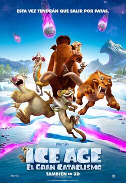 Cartel de Ice Age: El gran cataclismo