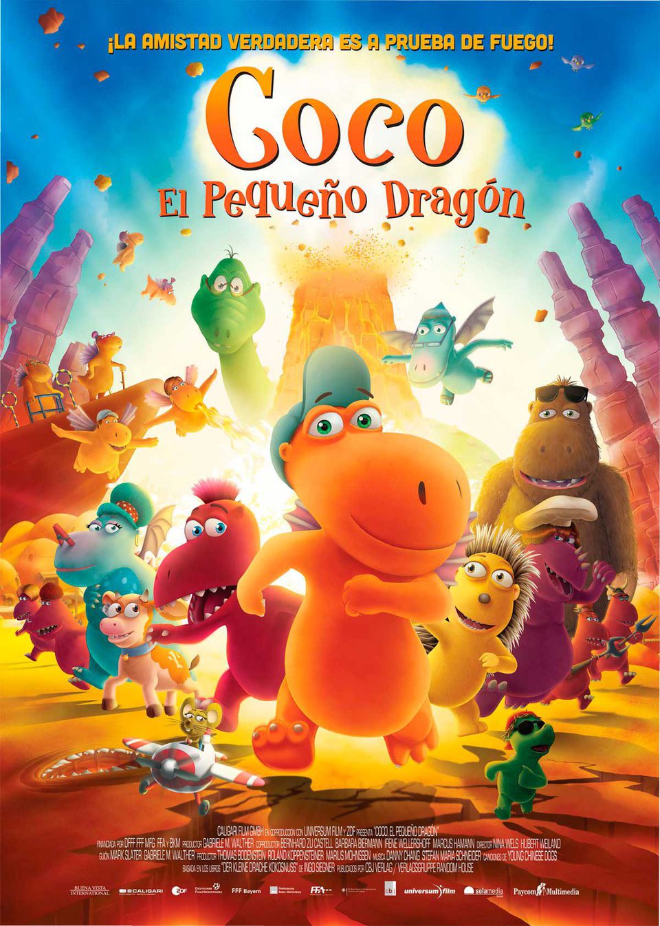 Cartel de Coco, el pequeño dragón - Póster España