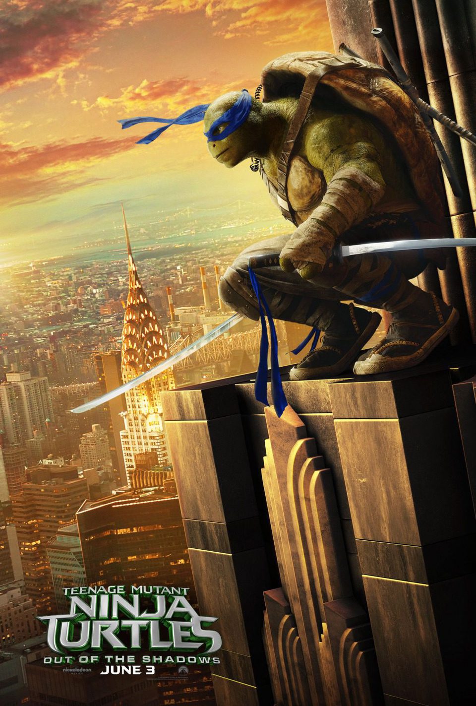Cartel de Ninja Turtles: Fuera de las sombras - Leonardo