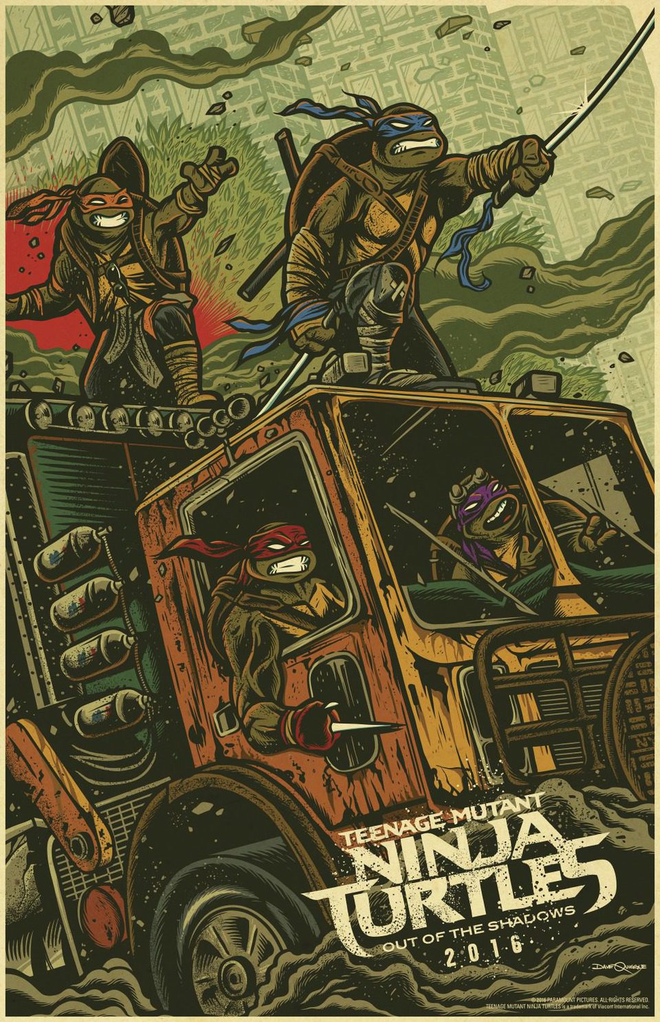 Cartel de Ninja Turtles: Fuera de las sombras - WonderCon