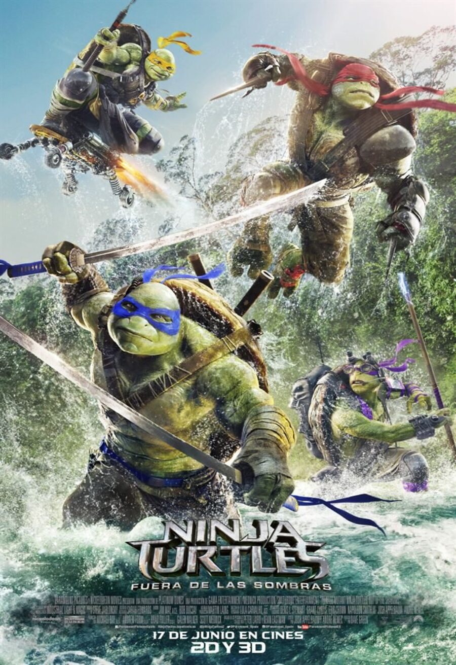 Cartel de Ninja Turtles: Fuera de las sombras - España
