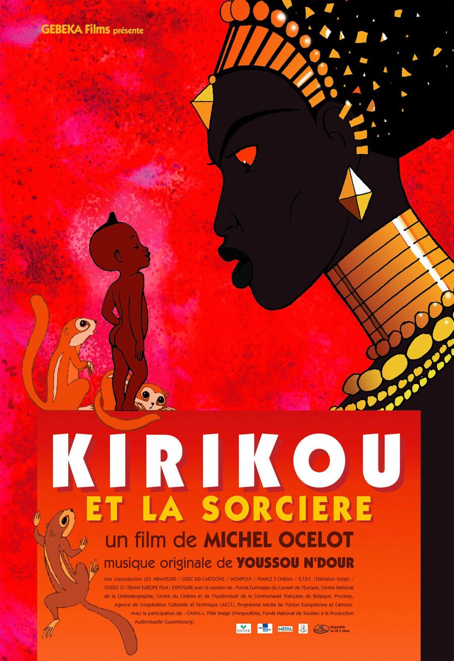 Cartel de Kirikú y la bruja - Francia
