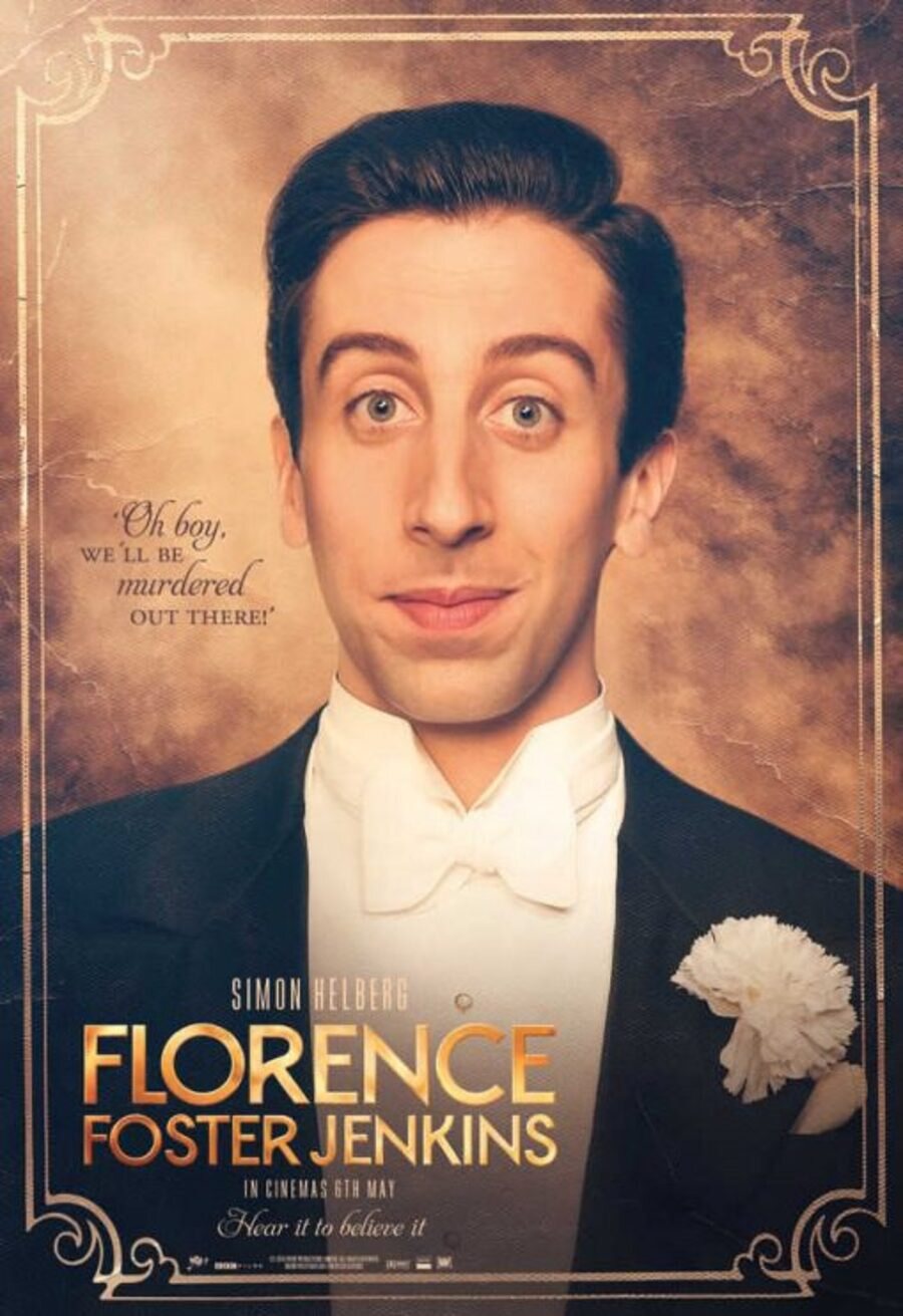 Cartel de Florence Foster Jenkins - Simon Helberg