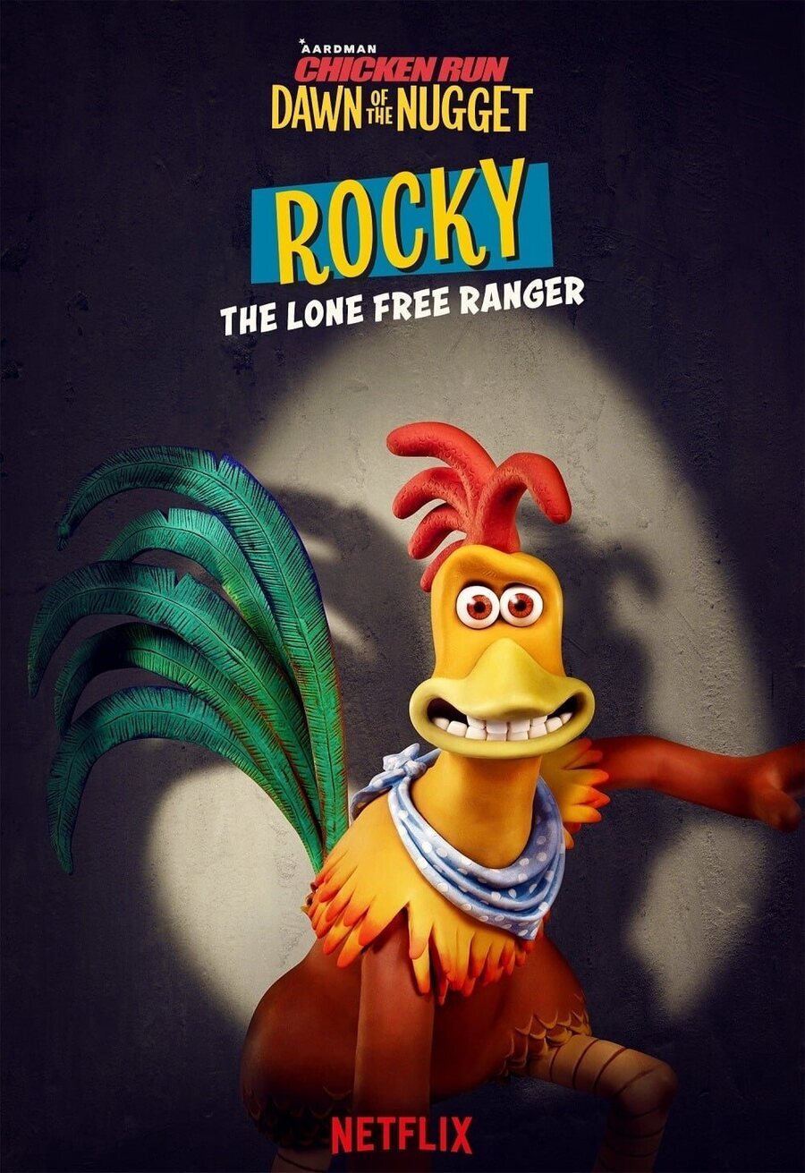 Cartel de Chicken Run: Amanecer de los nuggets - Rocky
