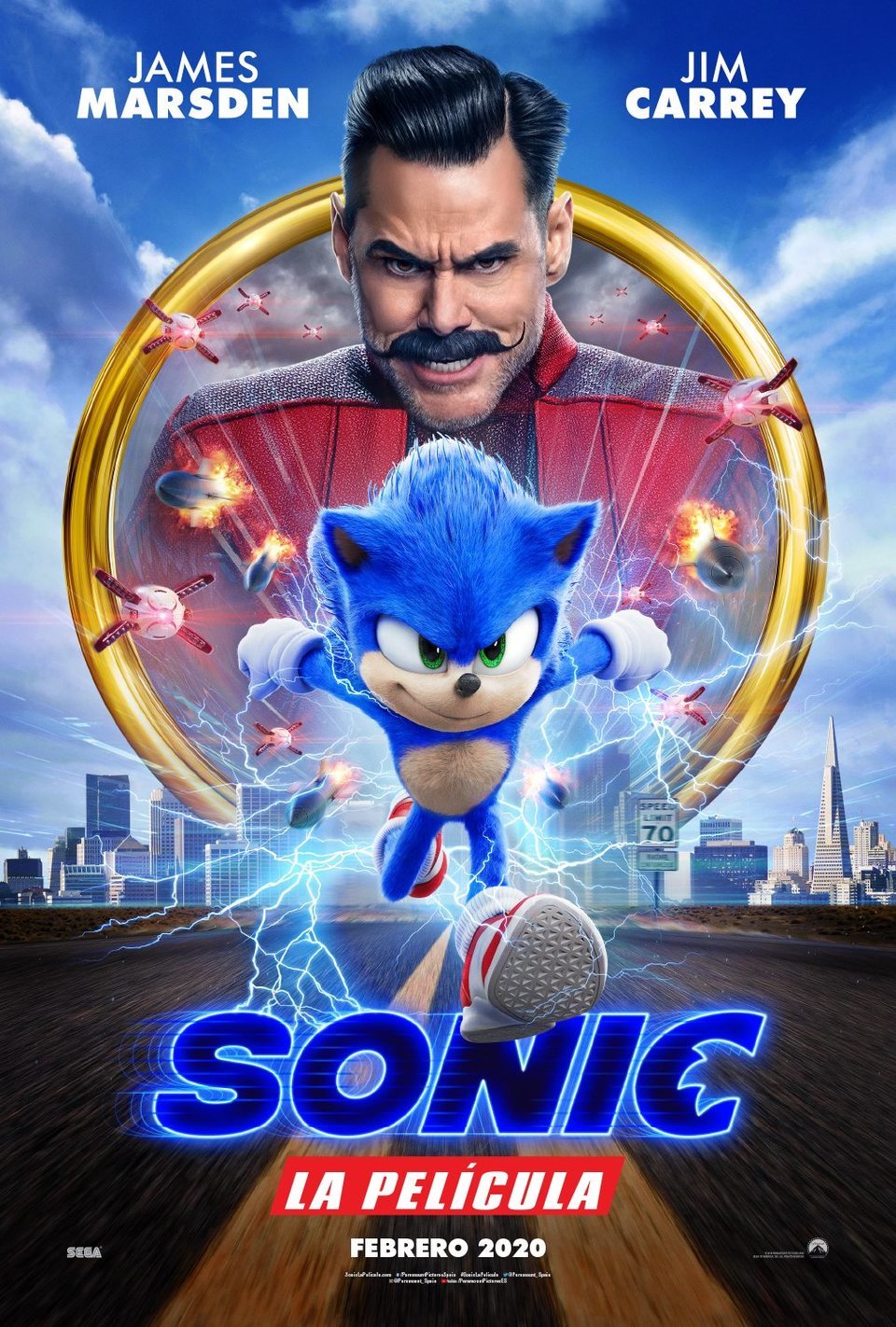 Cartel de Sonic: La película - España