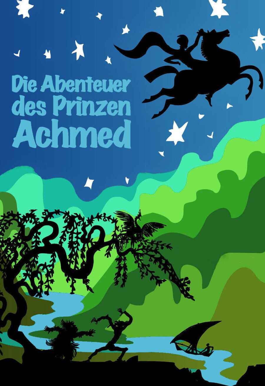 Cartel de Las aventuras del príncipe Achmed - Alemania