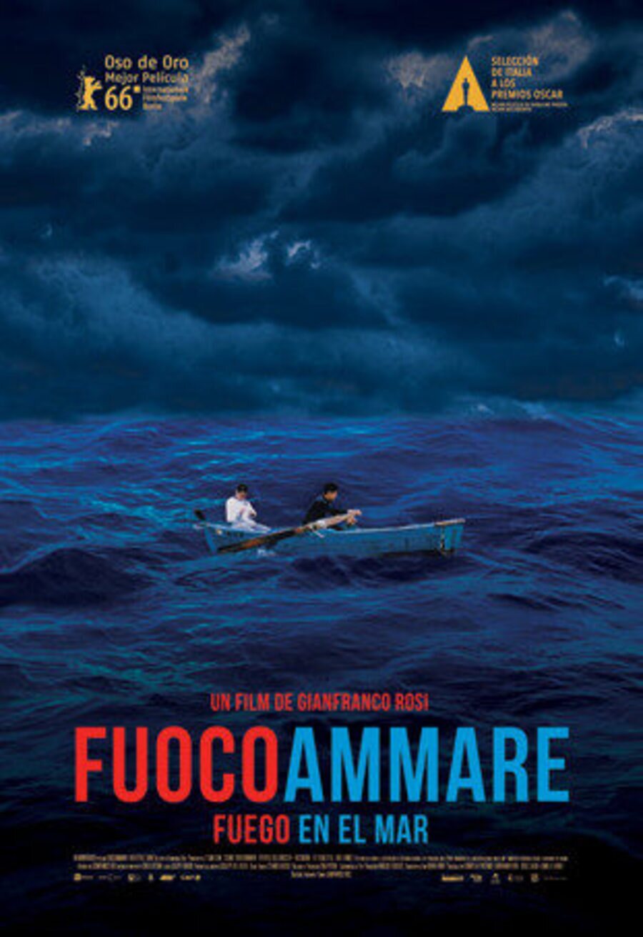 Cartel de Fuego en el mar (Fuocoammare) - México