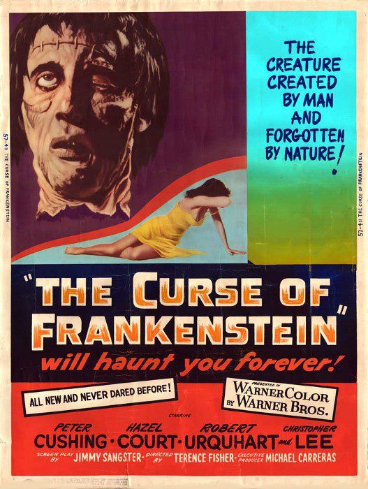 Cartel de La maldición de Frankenstein - Reino Unido