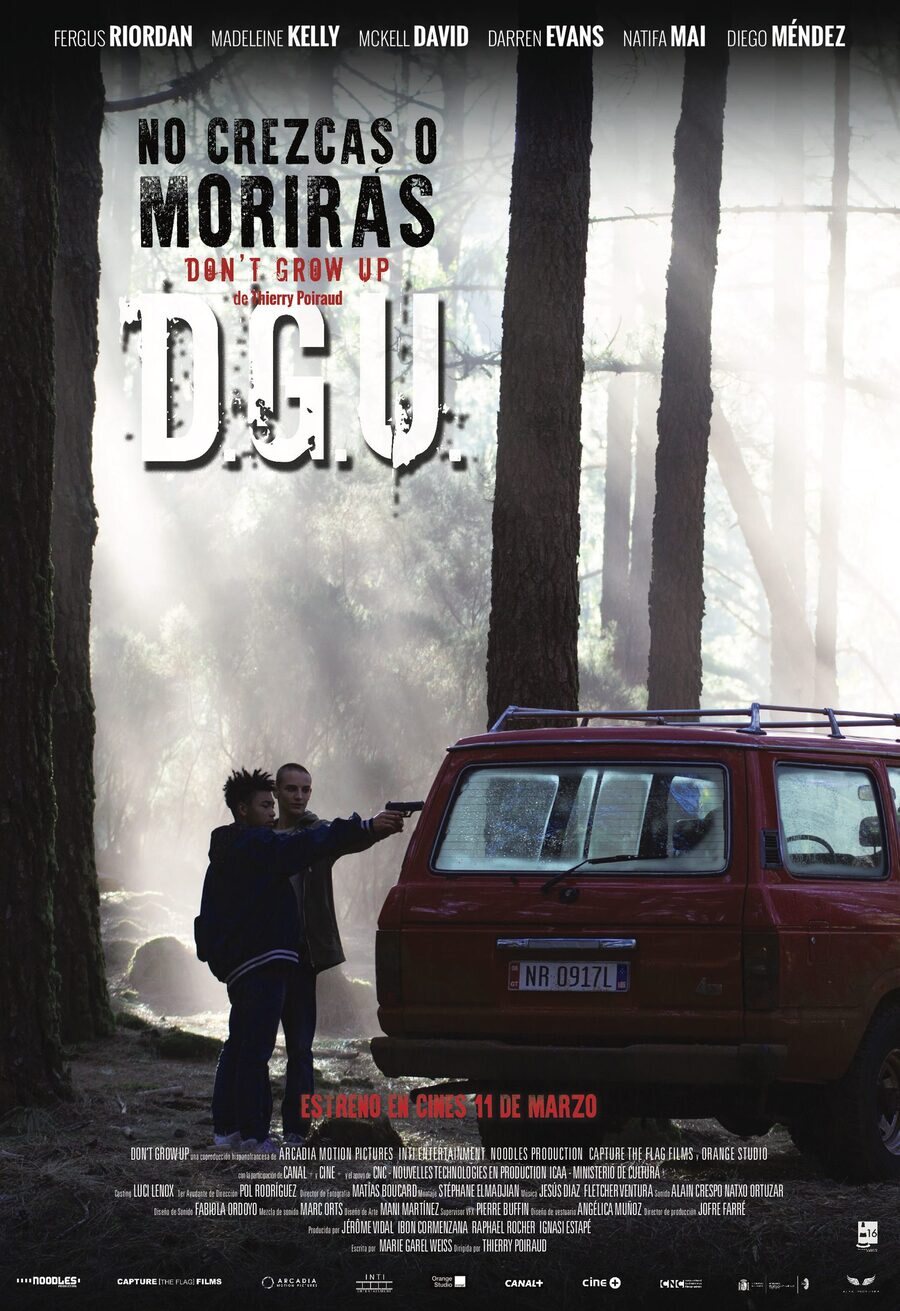 Cartel de No crezcas o morirás. Don't grow up - D.G.U. - España