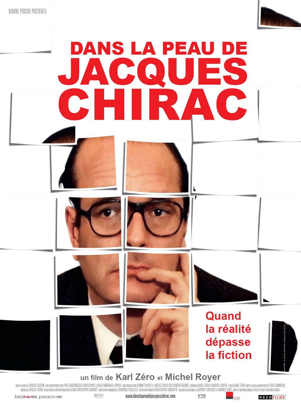 Cartel de En la piel de Jacques Chirac - Francia