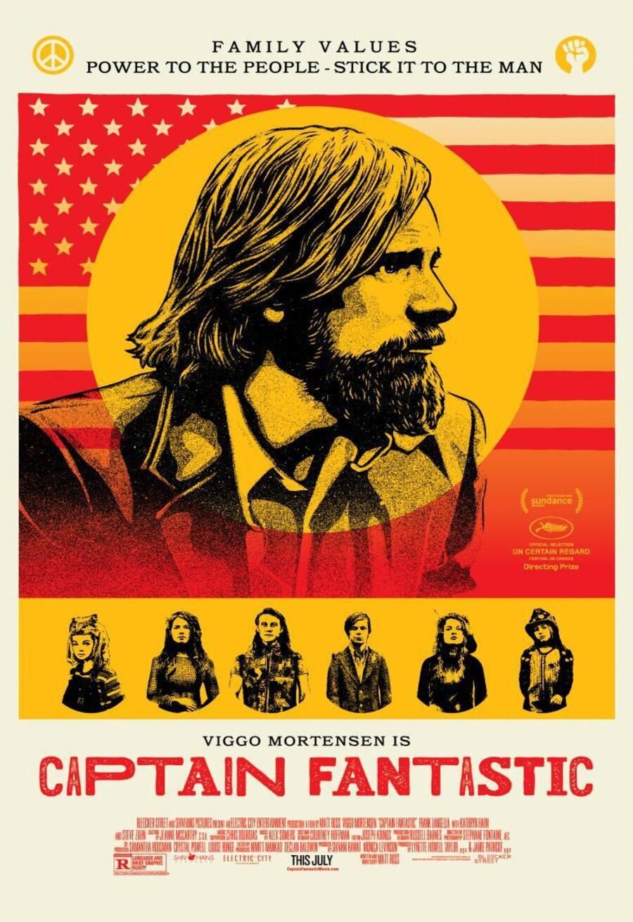 Cartel de Captain Fantastic - EEUU