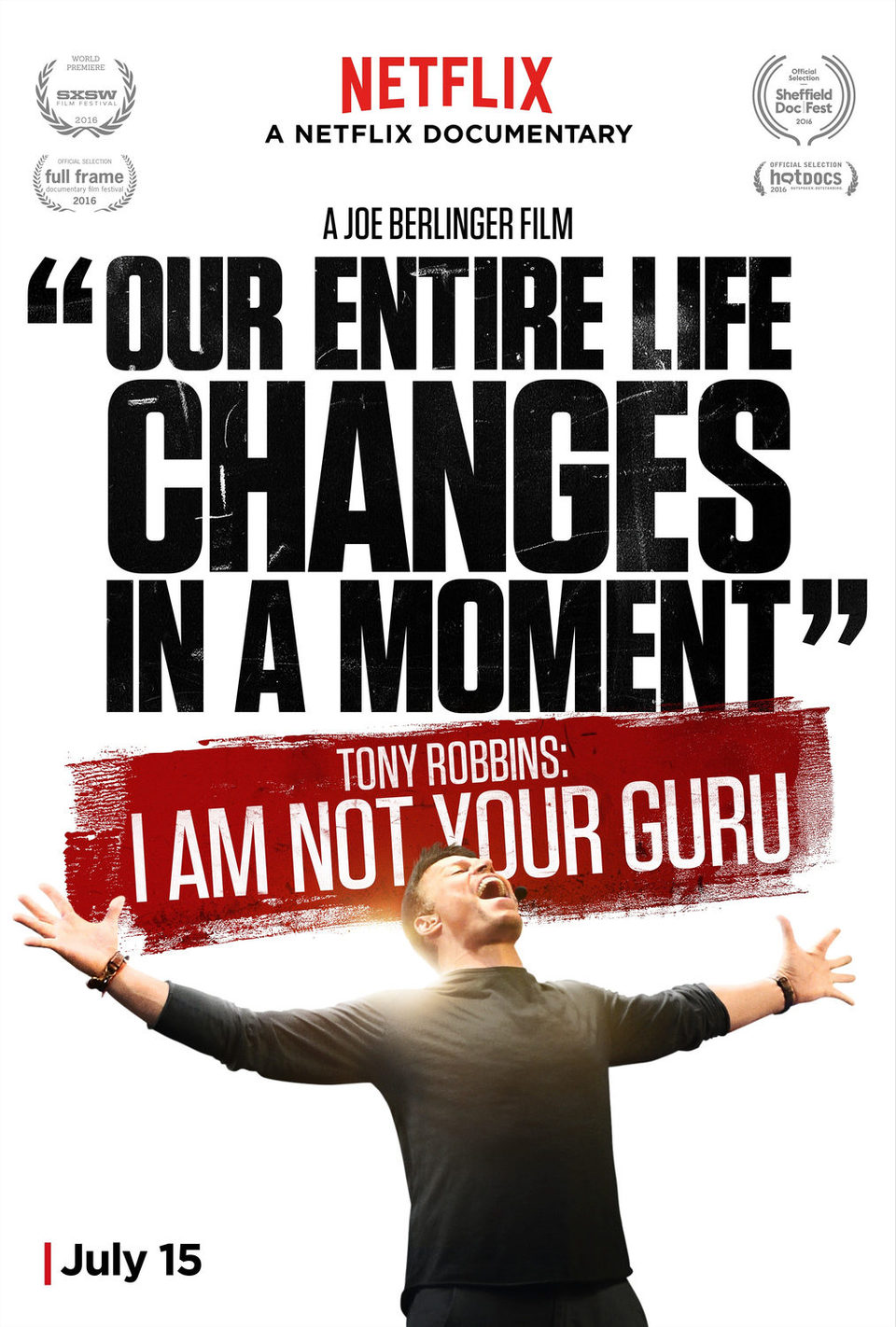 Cartel de Tony Robbins: I Am Not Your Guru - Estados Unidos