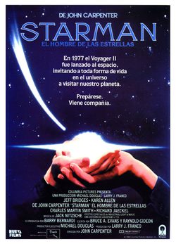 Cartel de Starman. El hombre de las estrellas