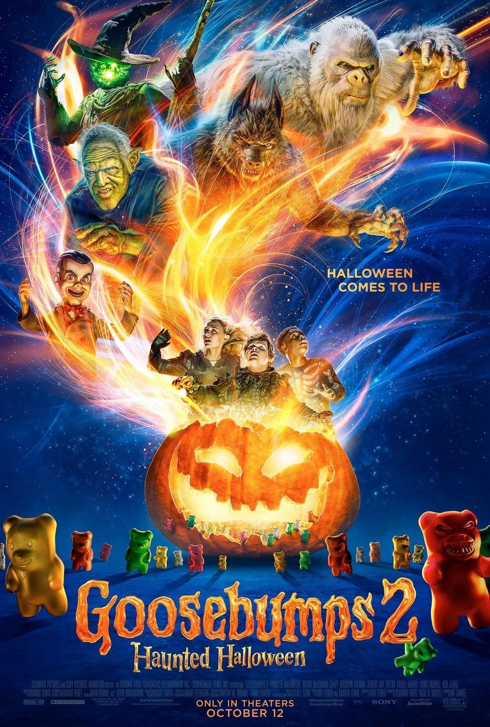 Cartel de Pesadillas 2: Noche de Halloween - 'Goosebumps 2: Haunted Halloween'
