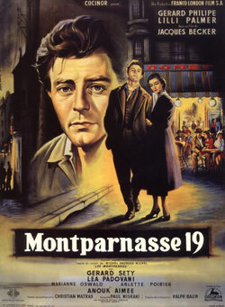 Cartel de Los amantes de Montparnasse