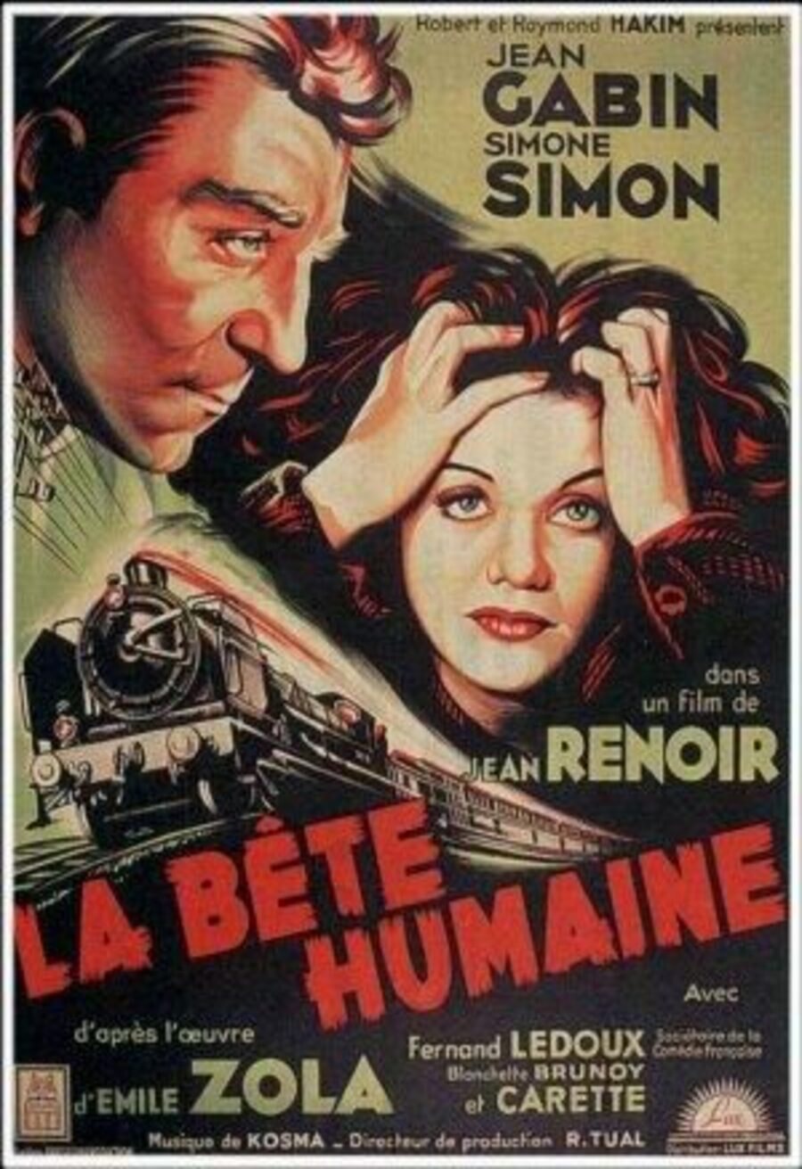 Cartel de La bestia humana - Francia