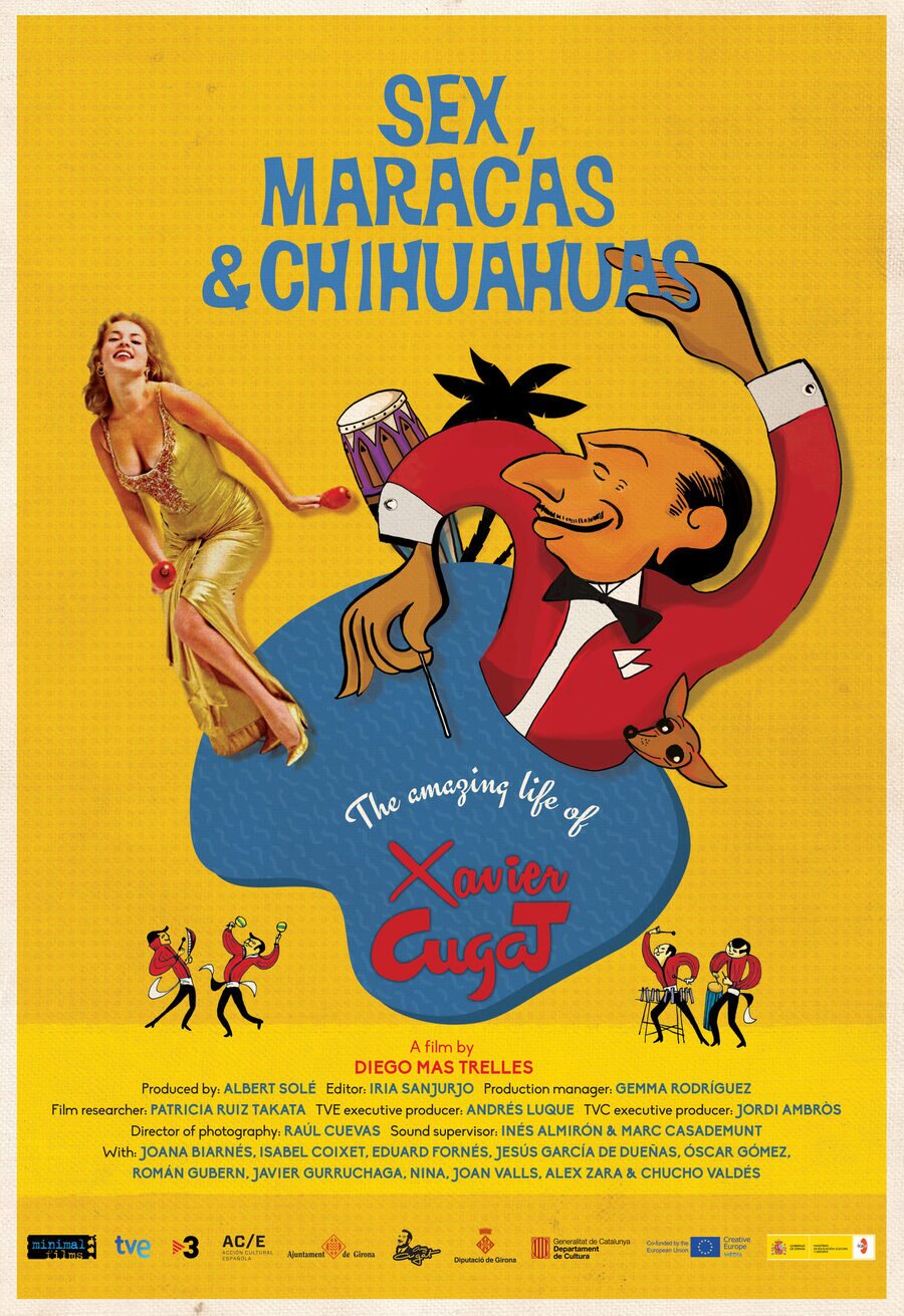 Cartel de Sexo, maracas y chihuahuas - Inglés
