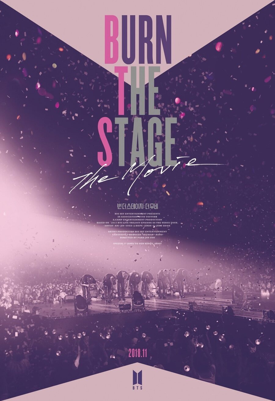 Cartel de Burn the Stage: The Movie - Corea del Sur